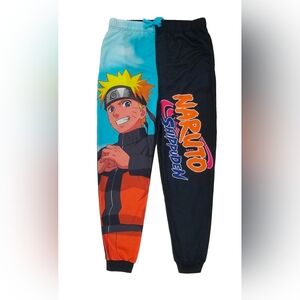 Naruto Shippuden Anime Graphic Jogger Style Sleep Pants Pajama Bottoms Large